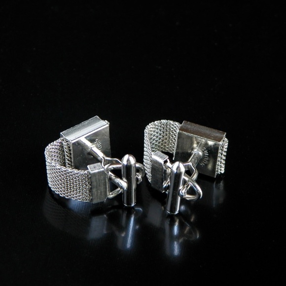 Vtg Swank Silver Wrap Around Cufflinks ** MINTY ** - Picture 4 of 4